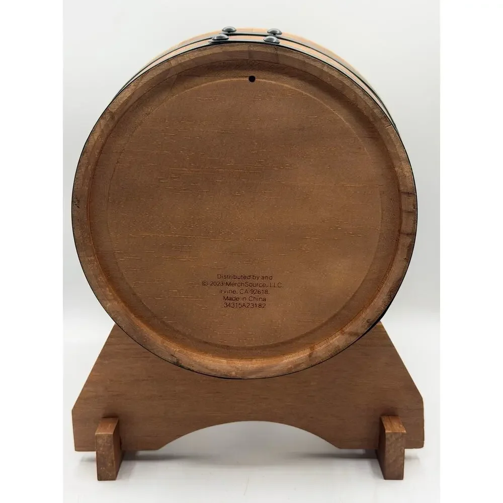 Heritage Collective Wooden Whiskey Barrel Beverage Dispenser with Stand